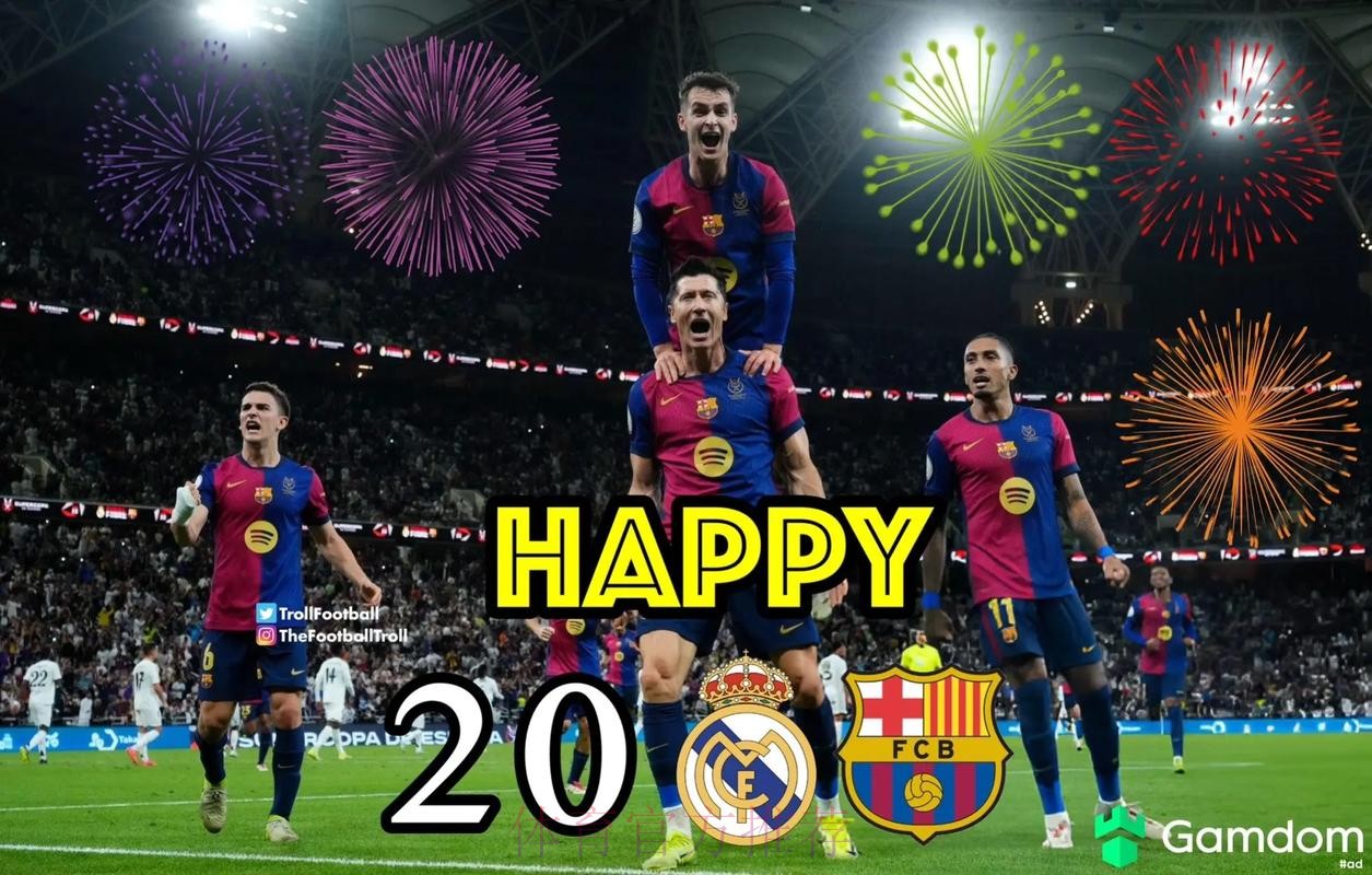 西超杯-十人巴萨5-2皇马夺冠 拉菲尼亚两射一传 西超杯-十人巴萨5-2皇马夺冠 拉菲尼亚两射一传